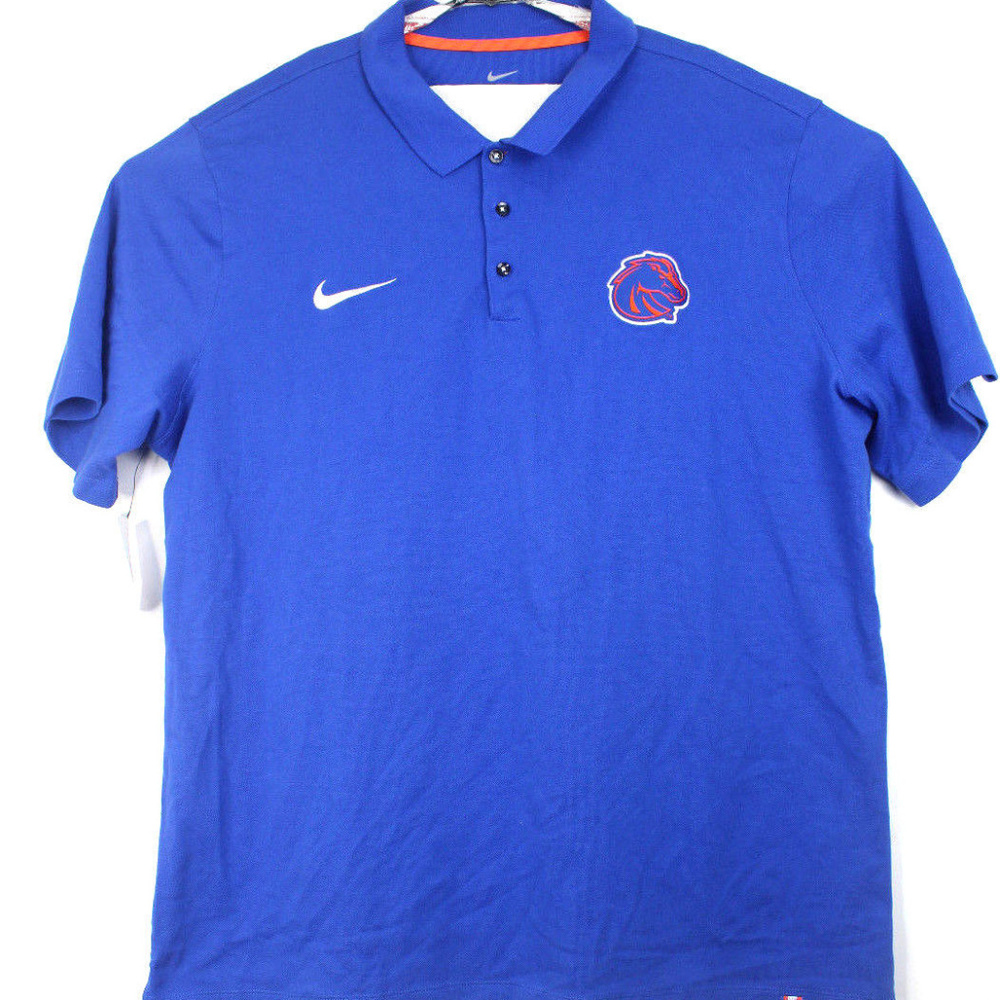 Nike Boise State Broncos NCAA Blue Polo Shirt